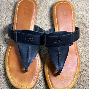 UGG Women's Black and Brown Sandals